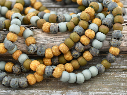 Picasso Beads - Large Seed Beads - 32/0 - Czech Glass Beads - Large Hole Beads - 7x5mm - 25pcs - (3832)