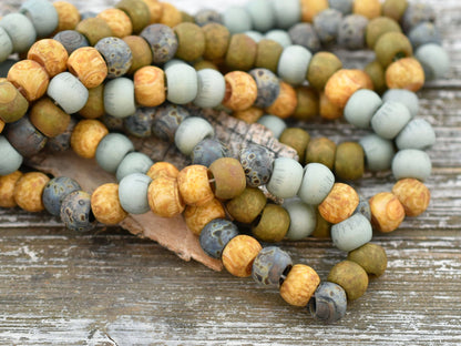 Picasso Beads - Large Seed Beads - 32/0 - Czech Glass Beads - Large Hole Beads - 7x5mm - 25pcs - (3832)