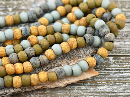 Picasso Beads - Large Seed Beads - 32/0 - Czech Glass Beads - Large Hole Beads - 7x5mm - 25pcs - (3832)