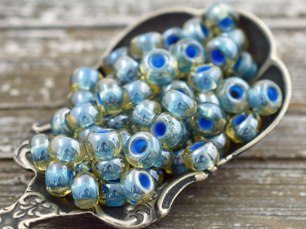 Seed Beads - Size 2 Beads - Czech Glass Beads - 2/0 Beads - 6x4mm - 15 grams (A653)