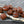 Czech Glass Beads - Picasso Beads -  Melon Beads - Large Glass Beads - Round Beads - 10mm - 10pcs - (4053)