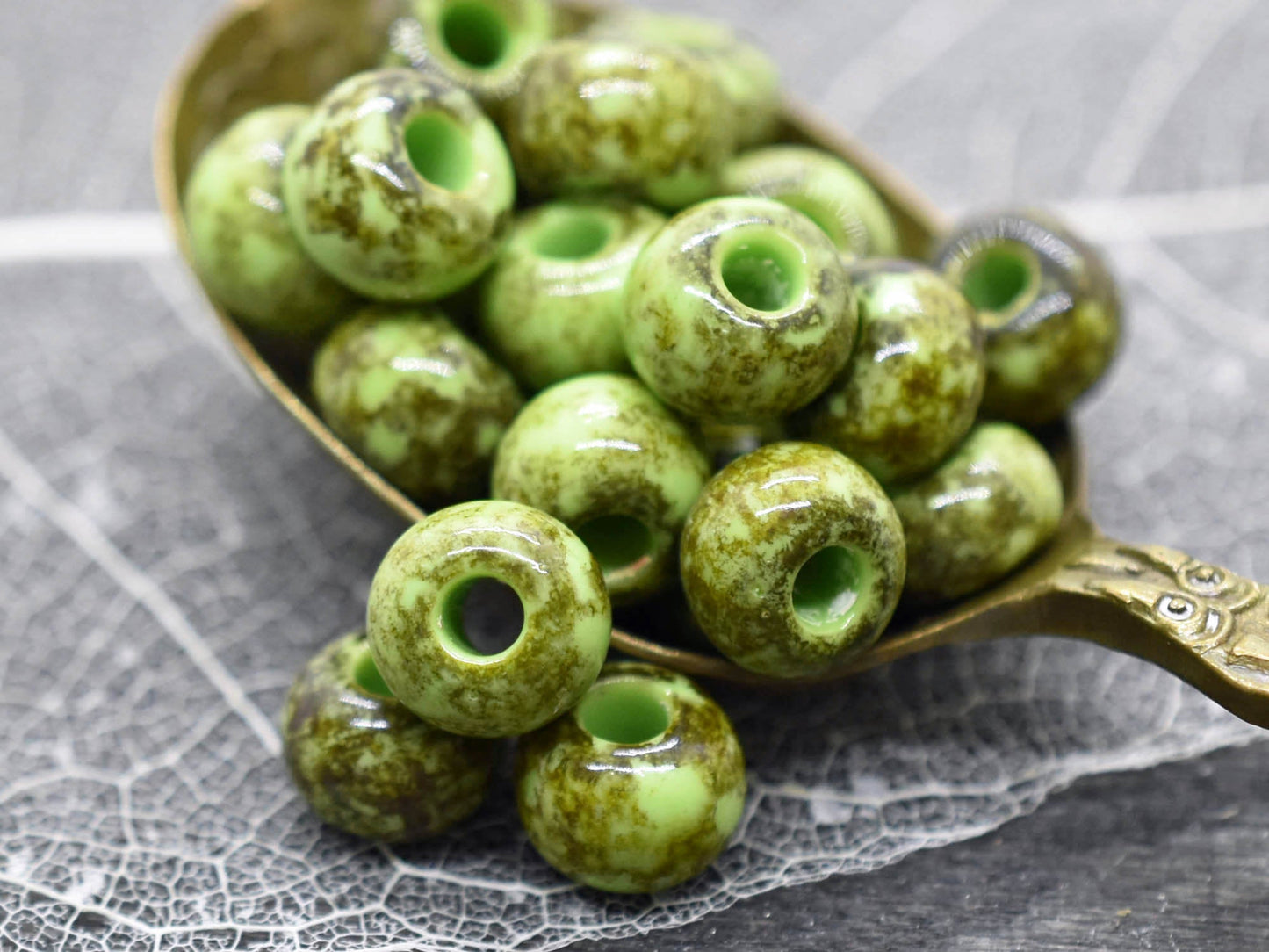 Large Seed Beads - Picasso Beads - Czech Glass Beads - 32/0 Seed Beads - Approx 45 Beads - 20 grams (A295)