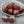 Large Hole Beads - Czech Glass Beads - Red Beads - NEW Czech Beads - Bicone Beads - 9mm - 10pcs (B952)