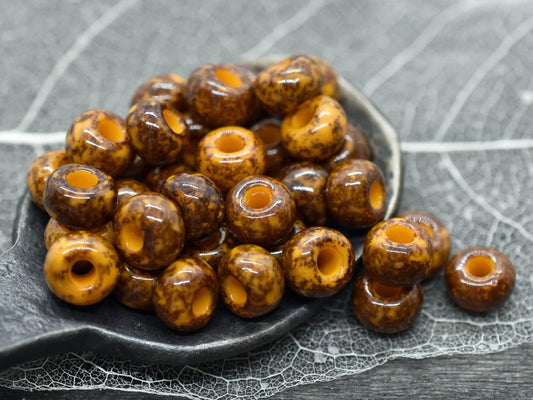 Picasso Seed Beads - Large Seed Beads - Czech Glass Beads - 32/0 Seed Beads - Approx 45 Beads - 20 grams (4717)