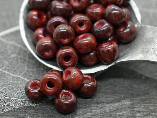 Picasso Seed Beads - Large Seed Beads - Czech Glass Beads - 32/0 Seed Beads - Approx 45 Beads - 20 grams (B583)