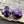 Crown Beads - Czech Glass Beads - Chunky Beads - Purple Beads - Large Glass Beads - 13x15mm - 4pcs - (B190)