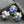 Load image into Gallery viewer, Czech Glass Beads - Large Glass Beads - Chunky Beads - Crown Beads - New Czech Beads - Silver Beads - 13x15mm - 4pcs - (A527)
