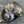 Czech Glass Beads - Large Glass Beads - Chunky Beads - Crown Beads - New Czech Beads - Silver Beads - 13x15mm - 4pcs - (A527)