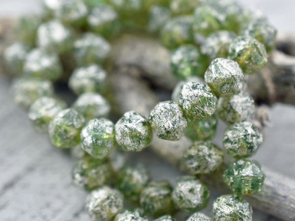 Czech Glass Beads - English Cut Beads - 10mm Beads - Antique Cut Beads - Faceted Beads - Round Beads - 8mm - 20pcs - (1773)