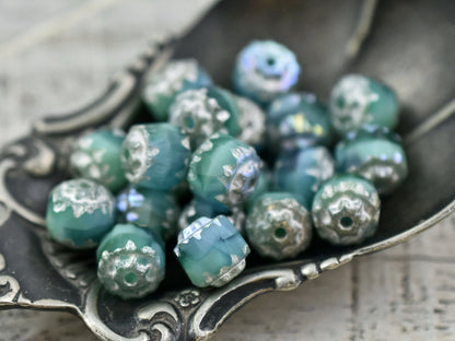 Picasso Beads - Cathedral Beads - 6mm Beads - Czech Glass Beads - Fire Polish Beads - 20pcs - 6mm - (1573)
