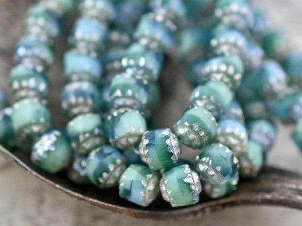 Picasso Beads - Cathedral Beads - 6mm Beads - Czech Glass Beads - Fire Polish Beads - 20pcs - 6mm - (1573)