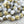 Czech Glass Beads - Large Beads - Melon Beads - Picasso Beads - Round Beads - Bohemian Beads - 12mm - 6pcs - (B641)