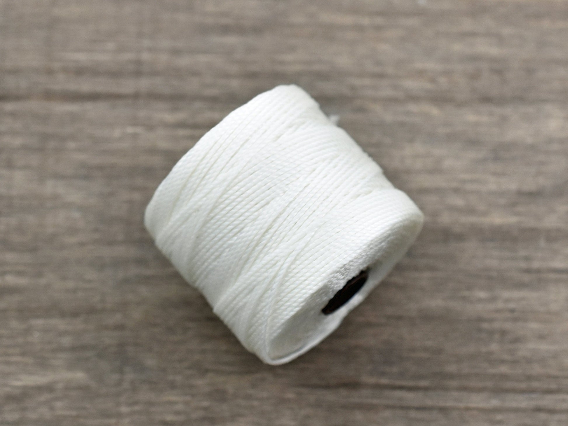 S-Lon Bead Cord - Superlon Bead Cord - Knotting Cord - Macrame Cord -  77 Yard Spool - TEX210 - White (3382)