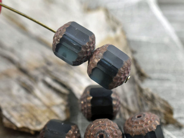 Czech Glass Beads - Cathedral Beads - Picasso Beads - Fire Polish Beads - Barrel Beads - Hidden Glass - 10mm