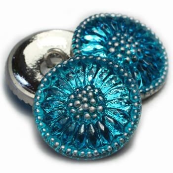 Czech Glass Buttons - Shank Buttons - Artisan Button - Handmade Button - 18mm (1165) 1pcs