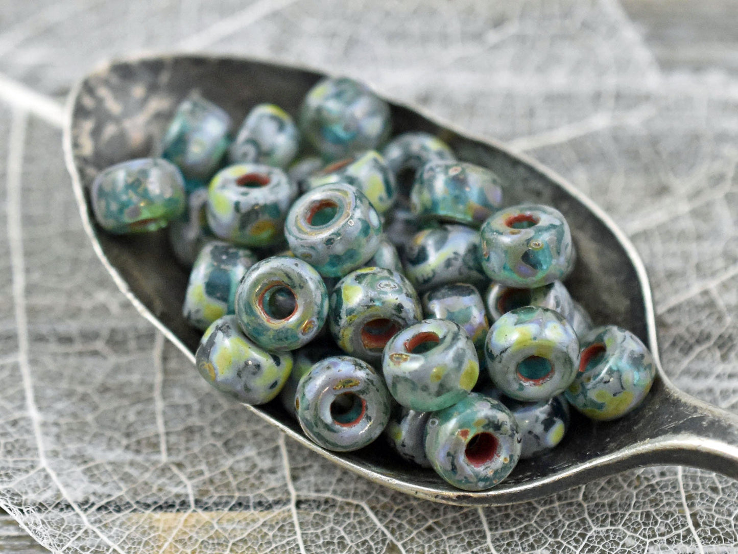 Picasso Seed Beads - 2/0 Matubo Beads - Czech Glass Beads - Large Hole Beads - Seed Beads - Size 2 Beads - 6x4mm - 10 grams (A318)