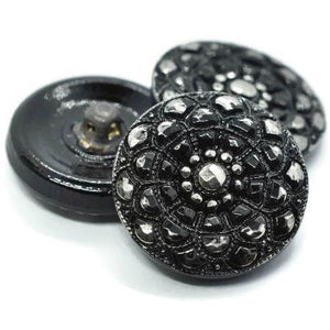 Czech Glass Buttons - Shank Buttons - Artisan Button - Handmade Button - 18mm (1177) 1pcs