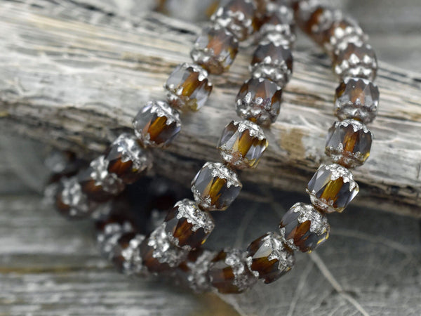 Picasso Beads - Cathedral Beads - New Czech Beads - Czech Glass Beads - Fire Polish Beads - 20pcs - 6mm - (3933)