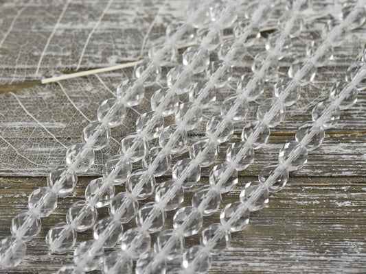 Czech Glass Beads - Round Beads - 8mm Beads - Fire Polish Beads - Bronze Beads - 16pcs (4386)