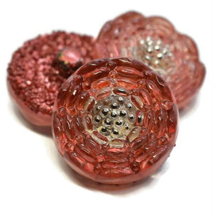 Czech Glass Buttons - Shank Buttons - Artisan Button - Handmade Button - 13mm (3371) 1pcs