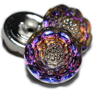 Czech Glass Buttons - Shank Buttons - Artisan Button - Handmade Button - 13mm (3602) 1pcs