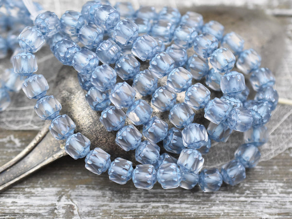 Czech Glass Beads - Picasso Beads - Cathedral Beads - 6mm Beads - Fire Polish Beads - 20pcs - 6mm - (5575)