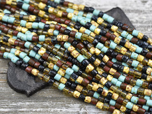Seed Bead Mix - Aged Picasso Beads - Czech Glass Beads - Seed Beads - 4mm - 20