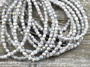 3mm Spacer Beads - Czech Glass Beads - Round Beads - 3mm Beads - Druk Beads - Small Beads - 50pcs - (2368)
