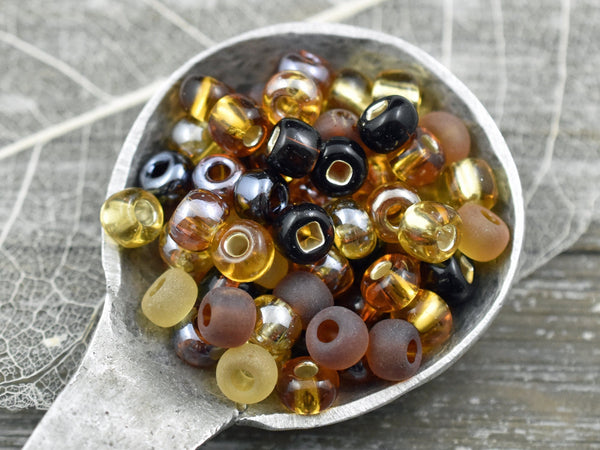 Seed Beads - Size 2 Beads - Czech Glass Beads - 2/0 Beads - 6x4mm - 15 grams (A700)