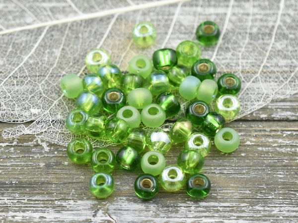 Seed Beads - Size 2 Beads - Czech Glass Beads - 2/0 Beads - 6x4mm - 15 grams (444)