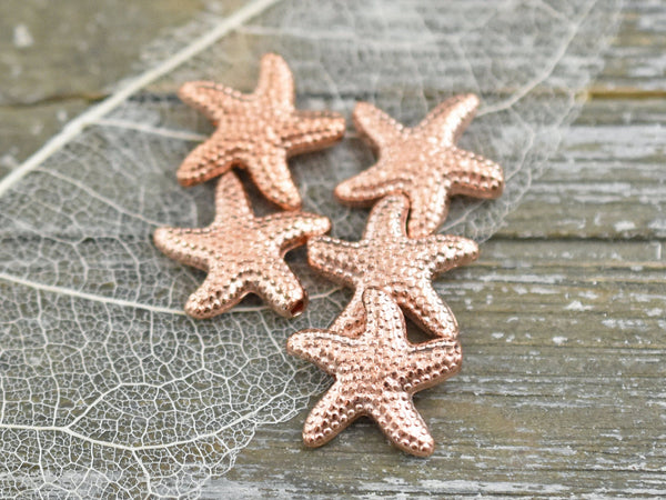 *20* 14x13mm Rose Gold Starfish Beads