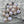 Czech Glass Beads - English Cut Beads - Picasso Beads - Antique Cut Beads - Round Beads - 8mm -  20pcs - (130)