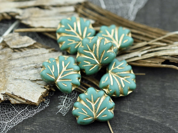 Gold Leaf Clay Beads 