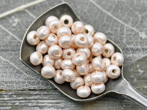 Baroque Pearls - Silver Seed Beads - 6/0 Seed Beads - Pink Spacer Beads - Miyuki Beads - Pearl Seed Beads - 4