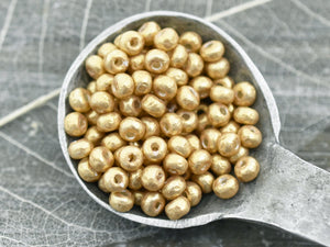 Baroque Pearls - Silver Seed Beads - 6/0 Seed Beads - Gold Spacer Beads - Miyuki Beads - Pearl Seed Beads - 4