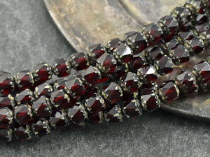 Picasso Beads - Cathedral Beads - 6mm Beads - Czech Glass Beads - Fire Polish Beads - 25pcs - 6mm - (858)