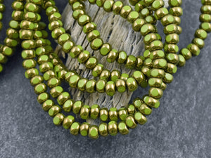 Size 6 Seed Beads - Trica Beads - Seed Beads - 4mm Beads - Czech Glass Beads - 4x3 - 50pcs - (902)
