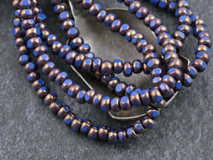 Czech Glass Beads - Size 6 Seed Beads - Trica Beads - Seed Beads - 4mm Beads - 4x3 - 50pcs - (1583)