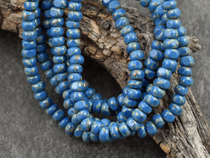 Czech Glass Beads - Trica Beads - Seed Beads - Czech Picasso Beads - Size 6 Beads  - 50pcs - (1650)