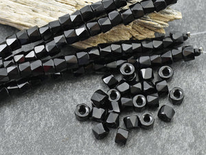 Czech Glass Beads - Large Hole Beads - Crow Beads - Rondelle Beads - Spacer Beads - 6mm or 9mm