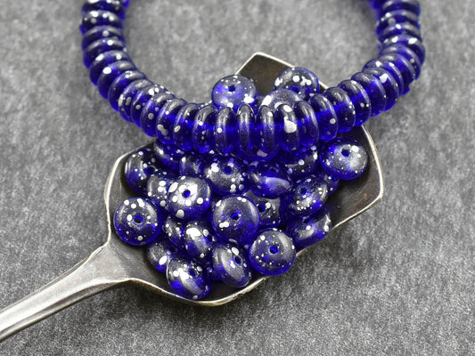 Czech Glass Beads - Glass Spacer Bead - Rondelle Beads - 6x2mm - 50pcs - (3813)