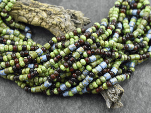 Picasso Beads - Seed Beads - Czech Glass Beads - Size 6 Seed Beads - 6/0 - 21" Strand - (1245)