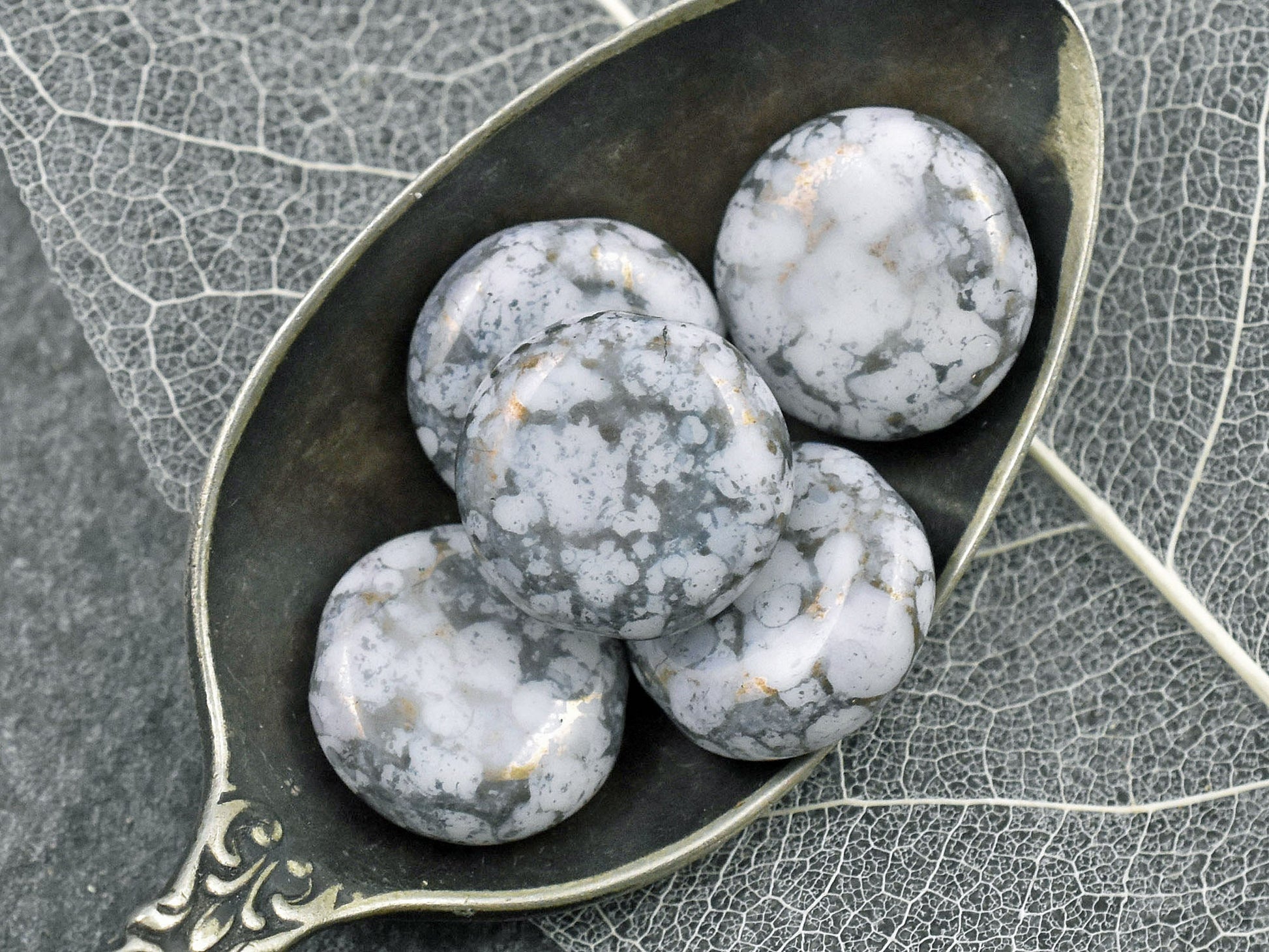 Czech Glass Beads - Picasso Beads - Coin Beads - Focal Beads - Pink Beads - 10pcs - 15mm - (B607)