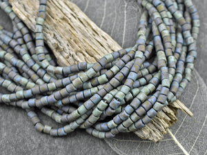 Bugle Beads - Aged Picasso Beads - Picasso Beads - Czech Glass Beads - Seed Beads - 4mm - 19