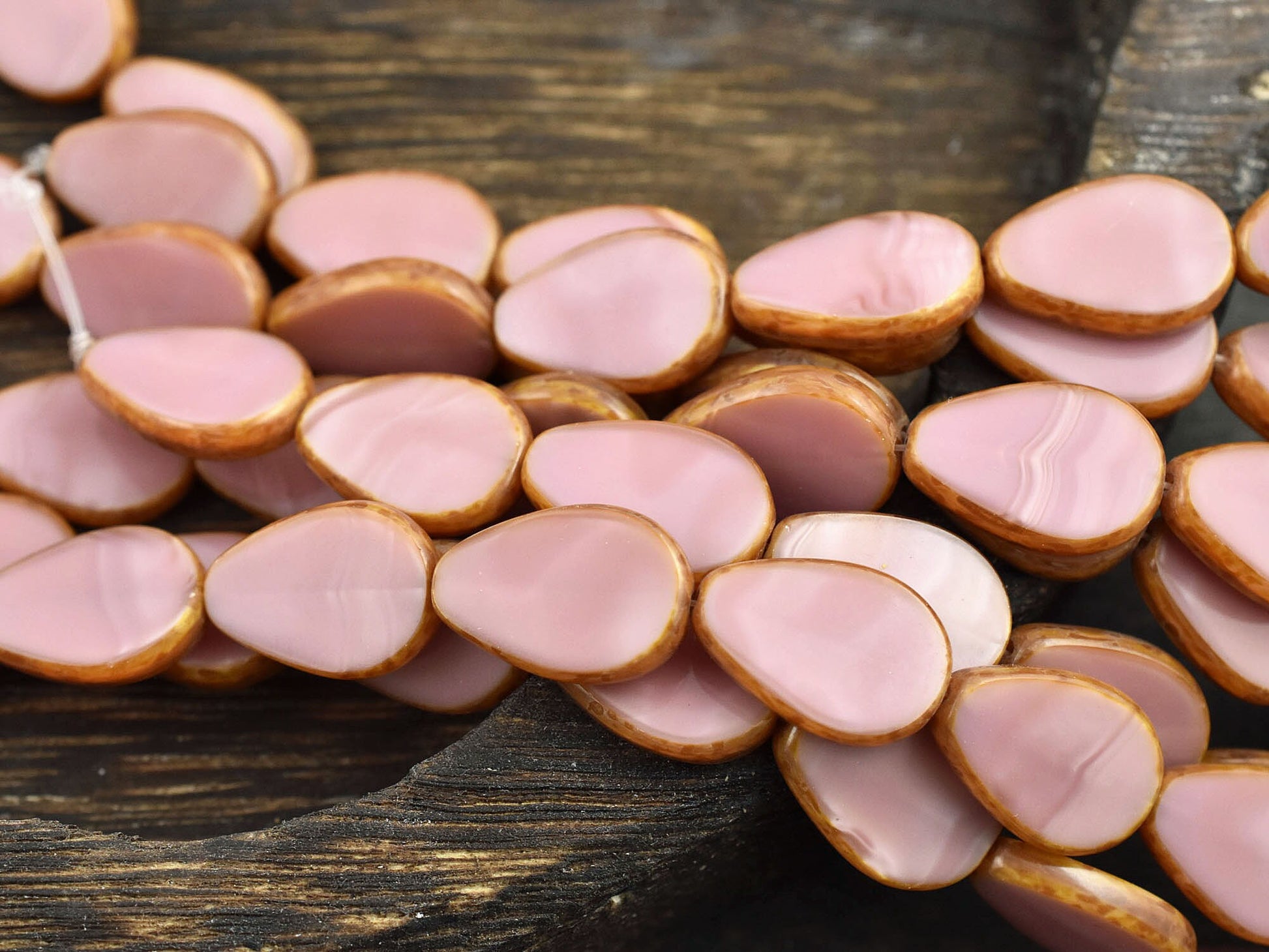 Picasso Beads - Czech Glass Beads - Teardrop Beads - Tear Drop Beads - 8pcs - 12x18mm - (3037)