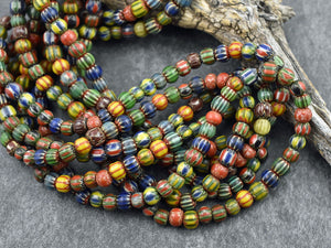 Nepal Beads - Nepalese Beads - Seed Beads - 6mm Beads - Chevron Beads - Bead Mix - 5x6mm - 23