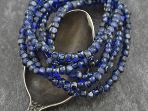 Czech Glass Beads - Trica Beads - Seed Beads - Czech Picasso Beads - Size 6 Beads - 50pcs - (4950)