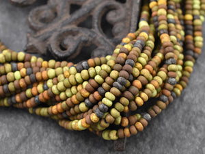 Picasso Seed Beads - Aged Picasso Beads - Czech Glass Beads - Size 5 Seed Beads - 5/0 - 20