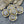 Czech Glass Beads - Picasso Beads - Coin Beads - Flower Beads - Rose Beads - 17mm - 6pcs (5837)
