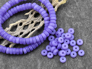 Czech Glass Beads - Heishi Beads - Spacer Beads - Rondelle Beads - 6x3mm - 50pcs (3693)